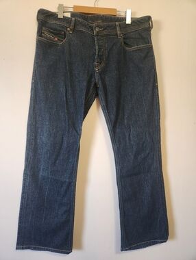 Diesel Zatiny-X 009HF Stretch Slim Bootcut Dark Wash Jeans Men's 36x32 EUC